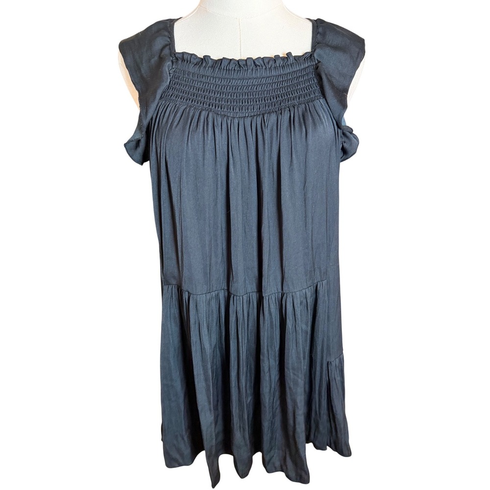 Free People Intimately Want Your Love Tie Back Mini Dress‎ Black XS - Picture 12 of 16